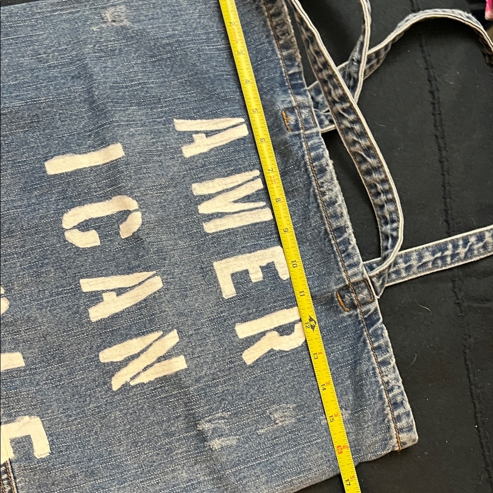 🚫SOLD🚫American Eagle Outfitters Blue Denim Tote - Picture 6 of 7